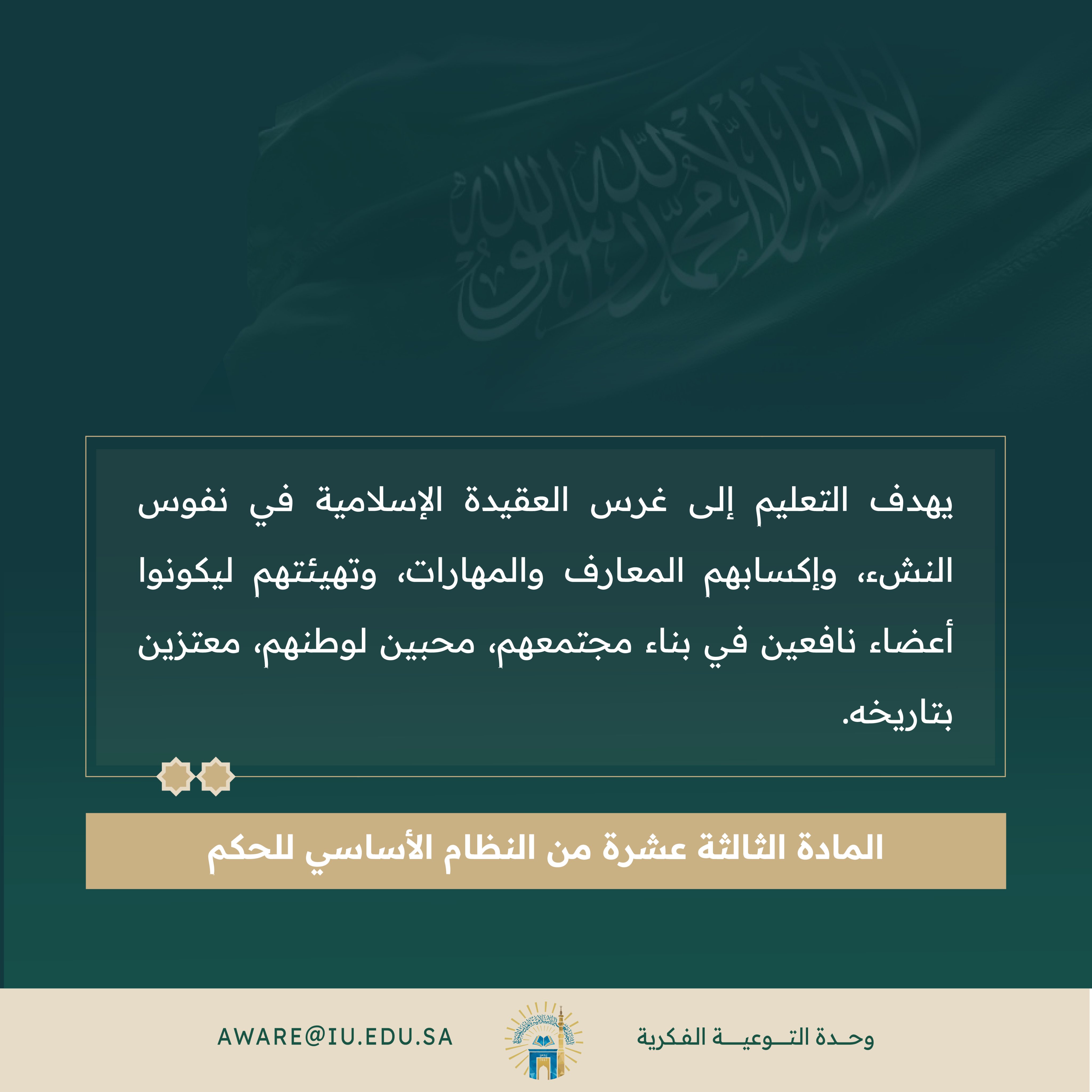 المادة الثالثة عشرة من النظام الأساسي للحكم